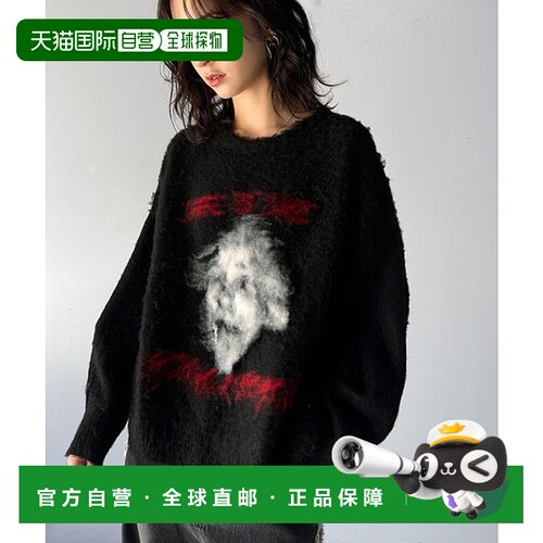 日本直邮Classical Elf 人物图案起毛沙发布料针织上衣 C04519EW0