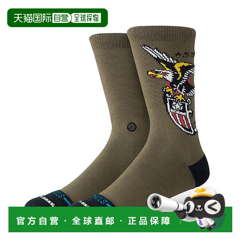 1h可退 日本直邮STANCE 男女同款 THE EAGLE CREW 舒适弹力袜 A55
