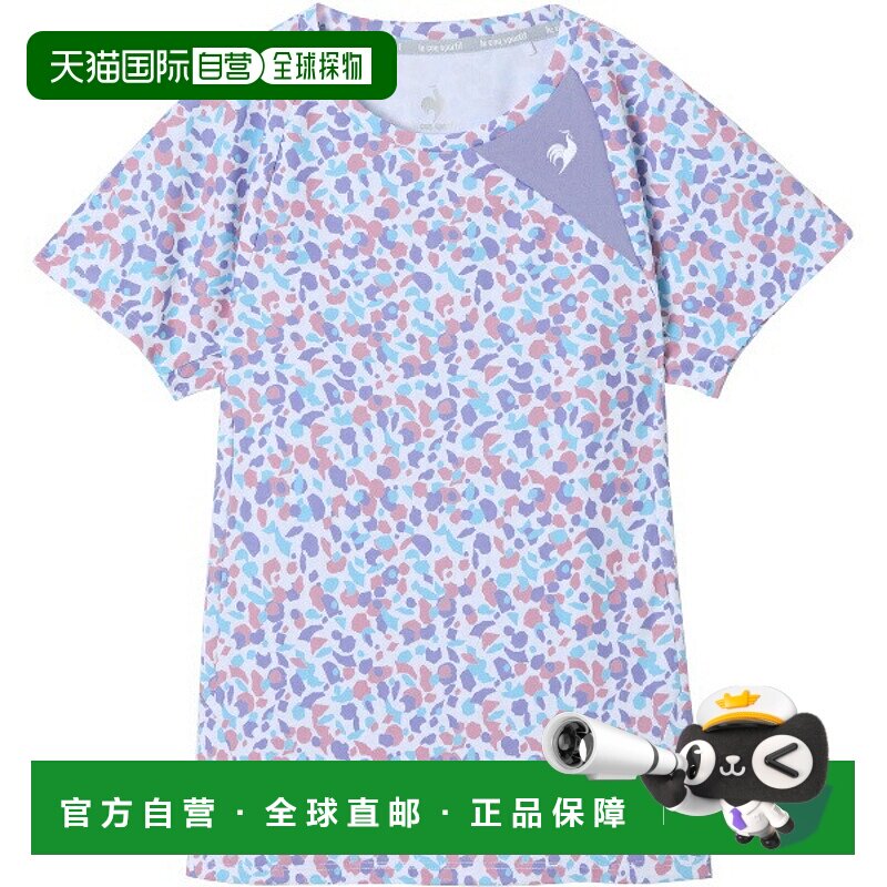 日本直邮Le coq sportif Aile forme 图案比赛衫女士网球比赛衫短