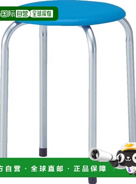 【日本直邮】TRUSCO 圆椅子蓝色涂装脚Φ320×H445 TMSP-B
