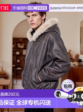 1h可退 日本直邮WHO'S WHO gallery 男女同款 皮革风格可拆卸毛领