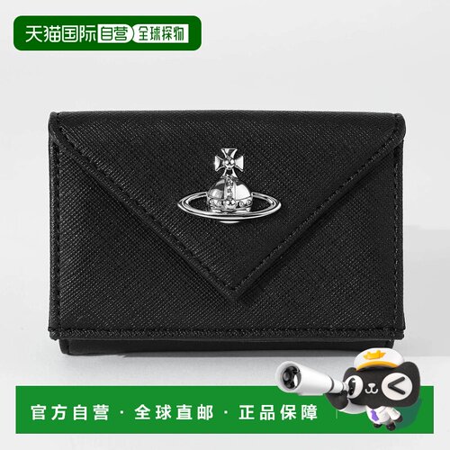 日本直邮Vivienne Westwood 三折钱包 小牛皮革 简约信封款 51150