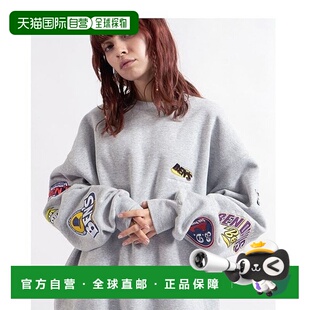 1h可退 日本直邮BEN DAVIS男女同款复古风圆领卫衣 耐洗耐穿棉聚