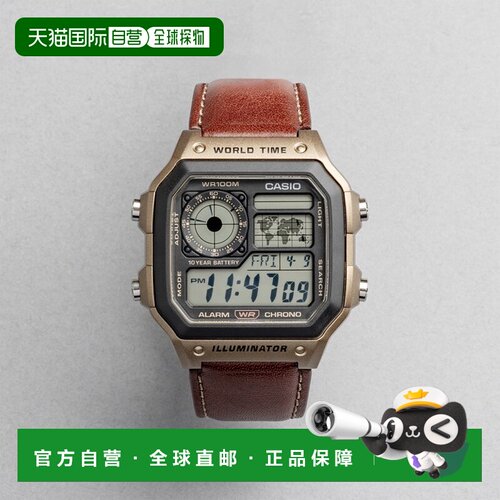日本直邮CASIO 卡西欧标准男款 AE-1200WHL-5A 手表 品牌 男女通