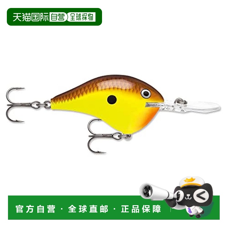 【日本直邮】Rapala乐伯乐 路亚鱼饵DIVES-TO 5cm 12g黄/棕DT08CT