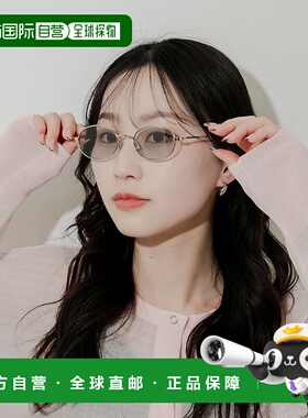 1h可退 日本直邮SMELLY 女装 金属框架 椭圆墨镜 SMA52WA007