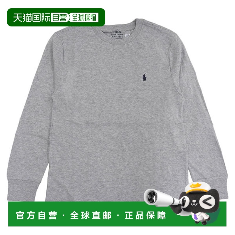 日本直邮Ralph Lauren 服装 男士女士长袖 T恤 L 棉灰色 CORE REP