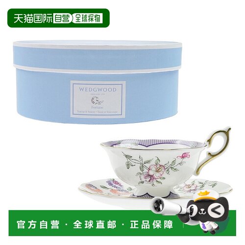 香港直邮Wedgwood Wanderlust Fortune 茶杯和茶碟