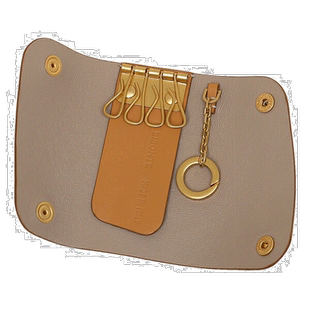 日本直邮IL BISONTE 钥匙包米色男士女士 SKH087 PV0011 NA199G