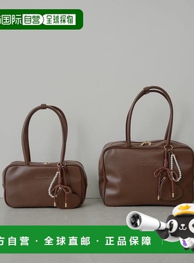 1h可退 日本直邮官方授权 Chico 【2尺寸】带吊坠的方形波士顿包