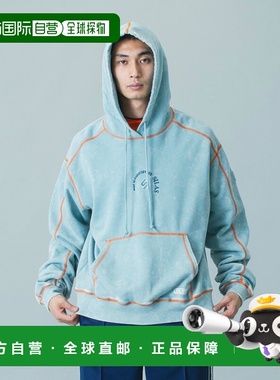 1h可退 日本直邮SILAS 男女同款 圆形logo连帽卫衣 刺绣印花设计