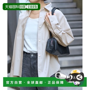 1h可退 日本直邮JOURNAL STANDARD 女装 全棉先染字母衬衫 宽松半