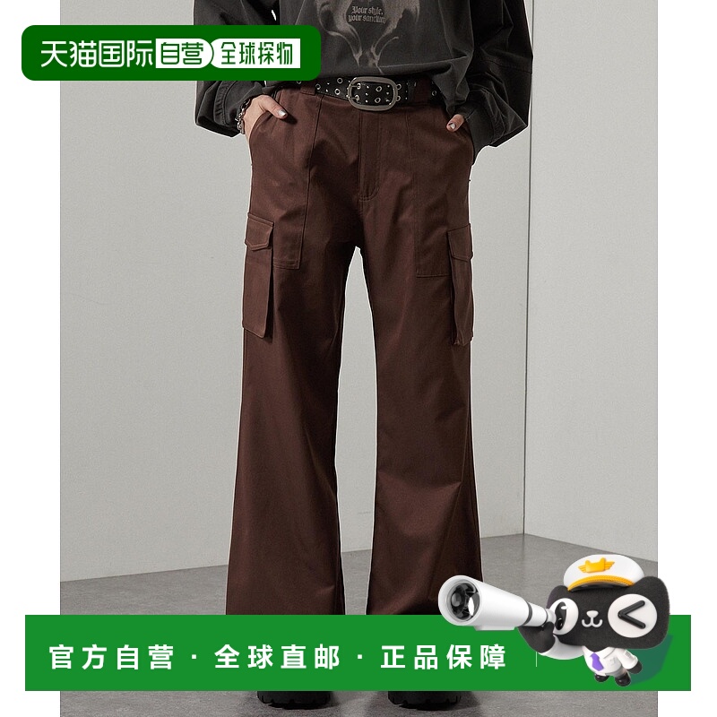 1h可退 日本直邮Alfred Alex 女士宽松多袋工装裤 半开叉设计 AAp