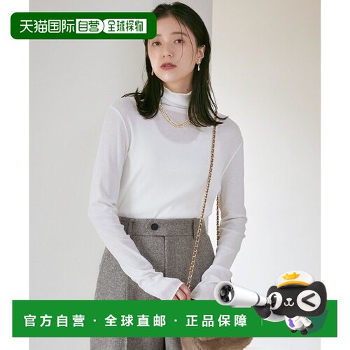 23区 新色上市！【SLOW部分店铺限定】透明罗纹T恤高领衫长袖背心