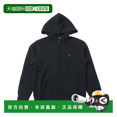 日本直邮Ralph Lauren 男童连帽卫衣 棉混纺抓绒 阿弗里灰色