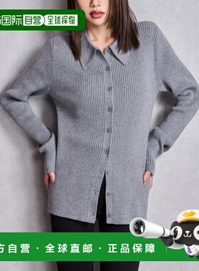 日本直邮GYDA 女装 宽松短款半高领针织POLO衫 女士设计感套头毛