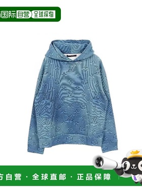 日本直邮中古LV路易威登男S级99新Parker连帽衫棉上衣绿色