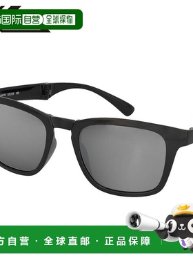日本直邮XOOX 偏光太阳镜紧凑型折叠灰色/银色镜面镜片