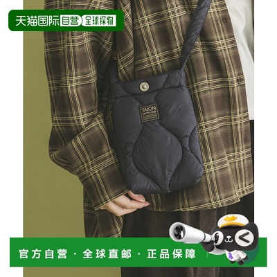 1h可退 日本直邮TAION 男装 羽绒风格 迷你斜挎包 半拉链轻便设计