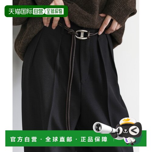日本直邮select MOCA 女士金属装饰编织腰带 简约绳带设计 za2251