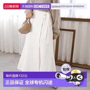 日本直邮GeeRA 裹身风棉质阔腿裙 R04609EW10312半身裙a字裙