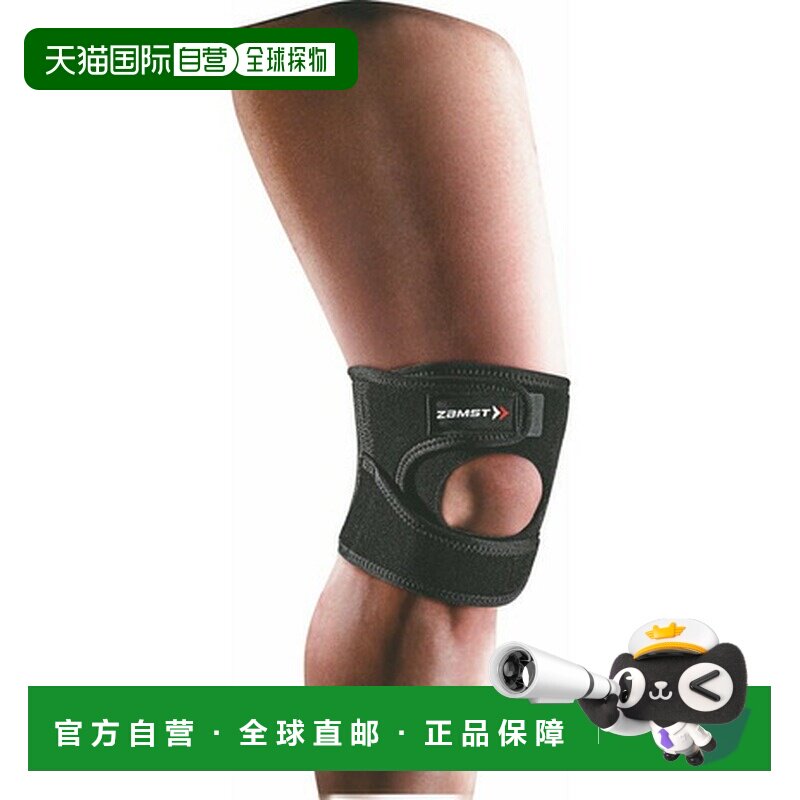 日本直邮ZAMST儿童护膝 黑色 S-L号 JK-1 左右通用 柔软 成长期