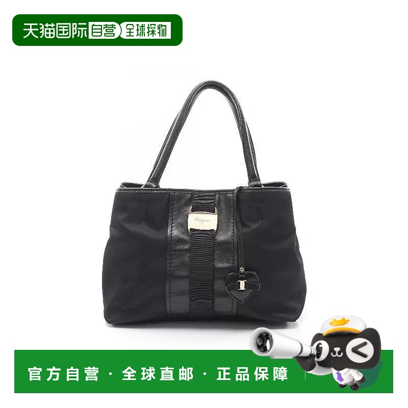 日本直邮中古Ferragamo菲拉格慕女包B级9新Handbag手包尼龙手提包