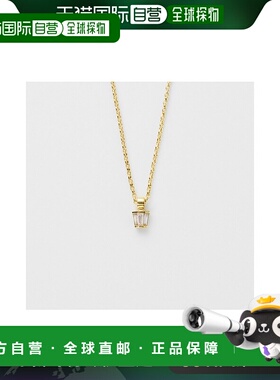 日本直邮日潮 agete 阿卡朵K18YG钻石项链黄色 均码吊坠