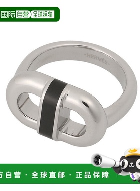 日本直邮HERMES“SUR MER RING” 925银戒指配饰（黑色）NOIR