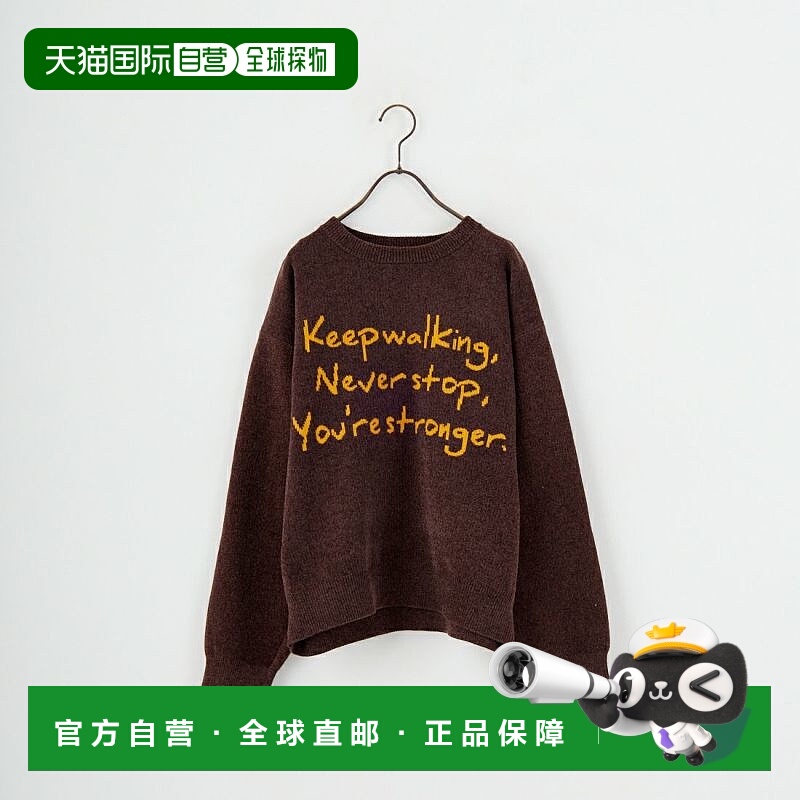 1h可退 日本直邮Jf Ready Made 女装 宽松图形印花圆领针织衫 ND-