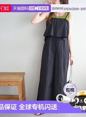 1h可退 日本直邮Discoat 女士蓬蓬袖花边吊带连体裤 DCZ1051202A0