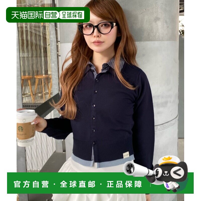 日本直邮RAY CASSIN 女装 衬衫叠穿风开衫 RCN1061105A0004针织