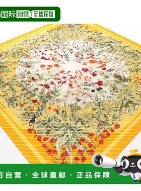 1h可退 日本直邮中古Hermes爱马仕女B级9新scarf围巾丝绸围巾/丝