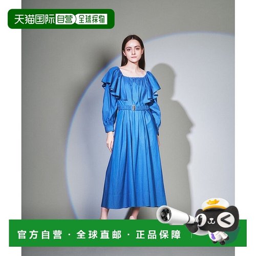 日本直邮GRACE CONTINENTAL 褶皱肩带连衣裙 [GR9467EW008066]