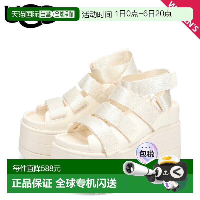 日本直邮UGG 凉鞋系带凉鞋Golden Rise女款厚底W GOLDENRISE象牙1图片