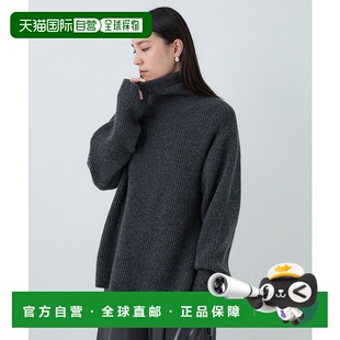 羊绒风高领针织衫 1h可退 宽松长袖 女装 半边侧开 日本直邮Chaos