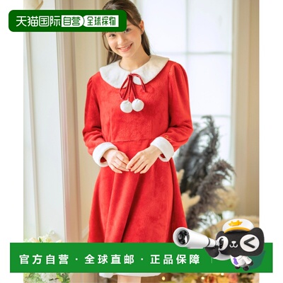 1h可退 日本直邮Catherine Cottage 女童圣诞连衣裙 简约设计蓬松