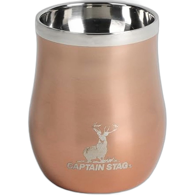 【日本直邮】鹿牌 真空双层马克杯 240ml 保温不锈钢青铜 UY-7073