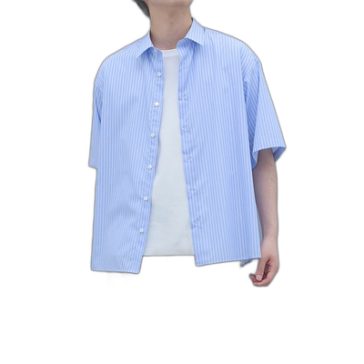 1h可退 日本直邮UNITED TOKYO 男士短袖条纹衬衫 134302022