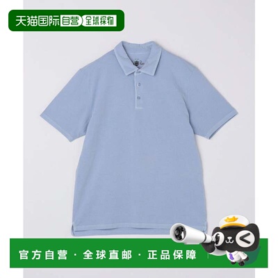 日本直邮SHIPS Alan Paine 棉质褪色针织浅蓝色 马球衫内搭男装