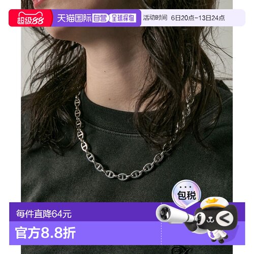 1h可退 日本直邮Alfred Alex 男女同款 不锈钢多链式项链 AAac108