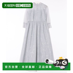 日本直邮TONAL 型 女装 A字版 半透明 蕾丝拼接网纱连衣裙 1h可退