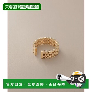 日潮跑腿COCOSHNIK K18 蜜色切割球形开口戒指(厚款) 405-66343