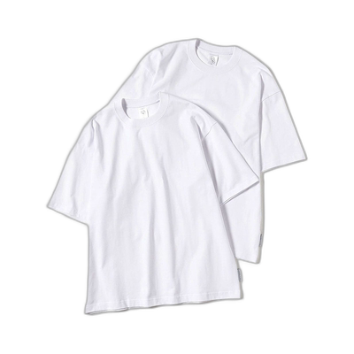 1h可退 日本直邮Somewhere in Tokyo 男士白色T恤2件套 优质纯棉