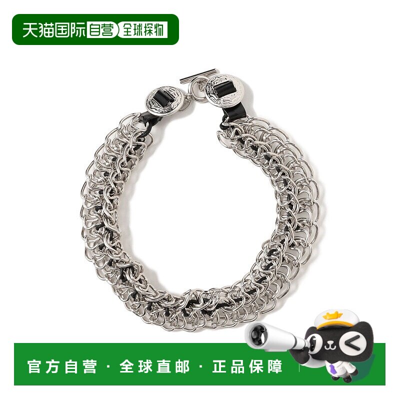 1h可退 日本直邮TOGA TOO 女士 合金牛革拼接金属链条项链 设计感