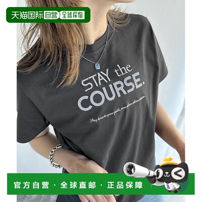 1h可退 日本直邮Classical Elf 女士有机棉前后可穿刺绣短袖T恤 c