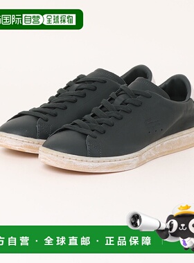 1h可退 日本直邮LACOSTE 男士黑色皮革复古运动鞋 CARNABY SET 22