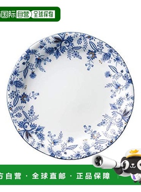 【日本直邮】Noritake则武 餐盘 21cm 彩线 蓝色 骨瓷 59311A/496