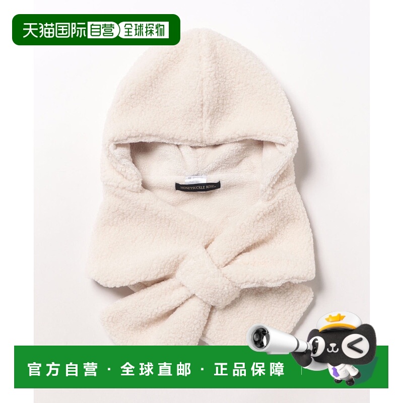 1h可退 日本直邮Right-on 女装 加绒连帽围巾 保暖宽松设计 HR252