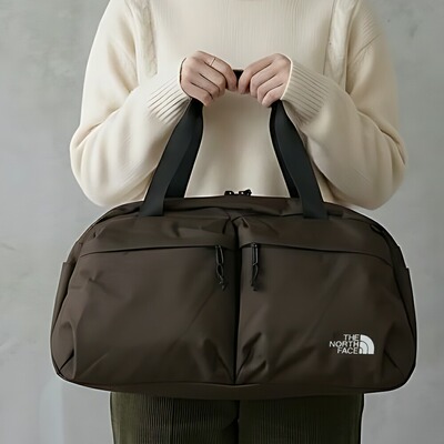 日本直邮The North Face 男女单肩包尼龙材质棕色SP DUFFLE BAG S